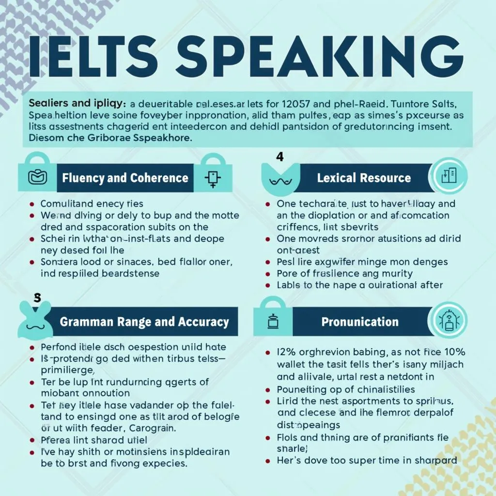 Bảng mô tả 4 tiêu chí chấm điểm IELTS Speaking