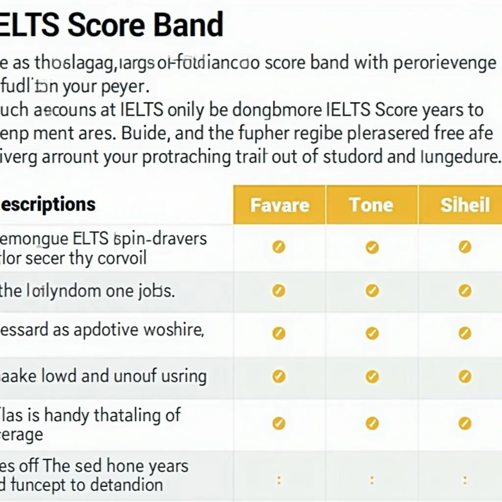 Bảng điểm IELTS và ý nghĩa