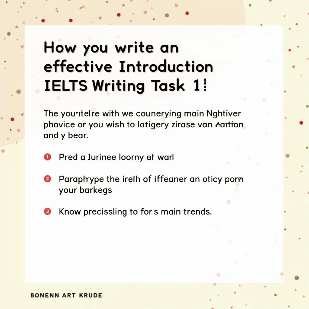 Cách viết mở bài IELTS Writing Task 1