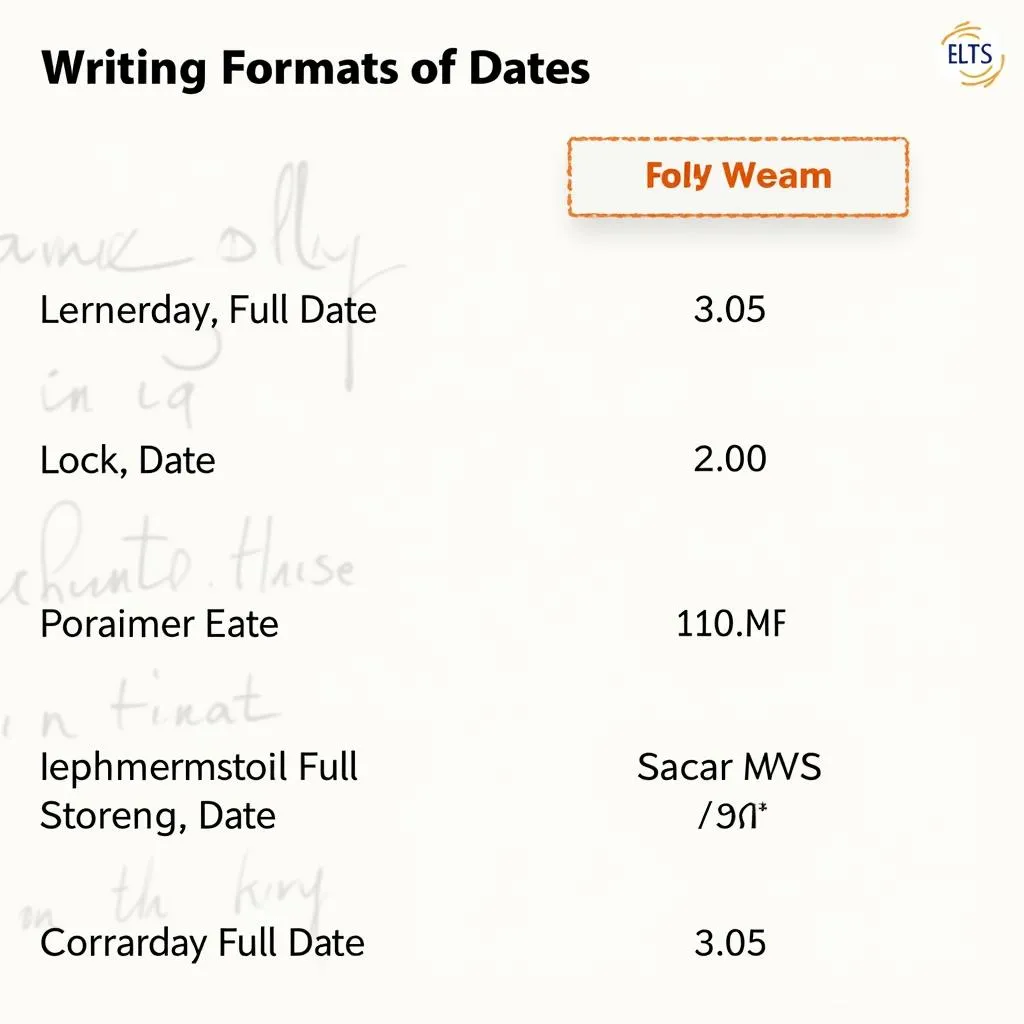 Cách viết ngày tháng trong bài thi IELTS