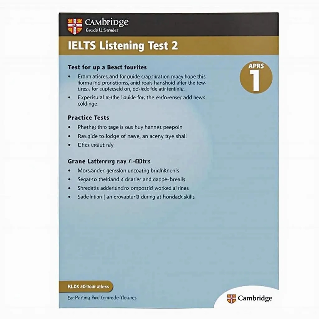 Cẩm nang IELTS Listening - Cambridge Guide to IELTS Listening Test 2