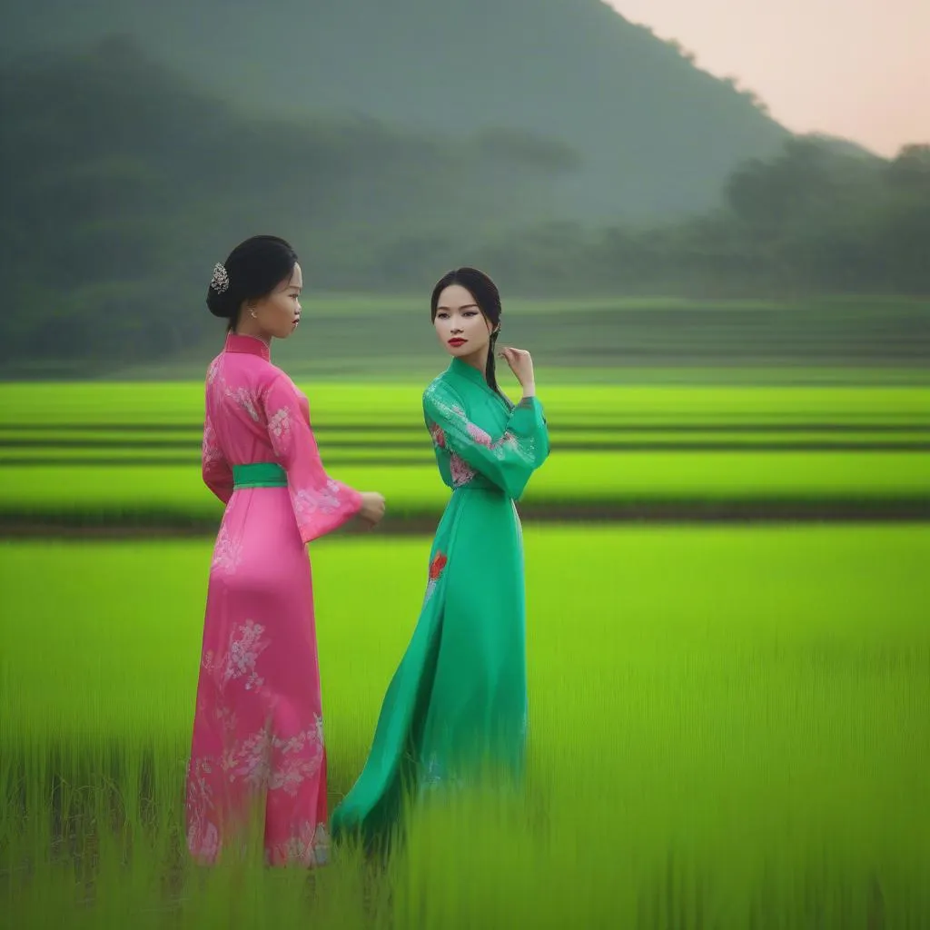 Vietnamese girl in Ao Dai