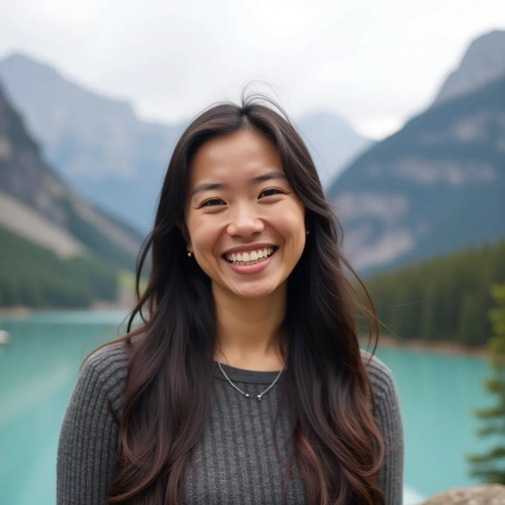 Vietnamese Girl Happy in Canada