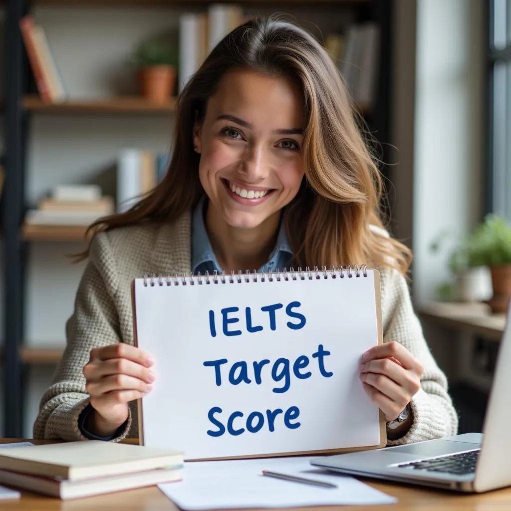 Cô nương đặt mục tiêu IELTS