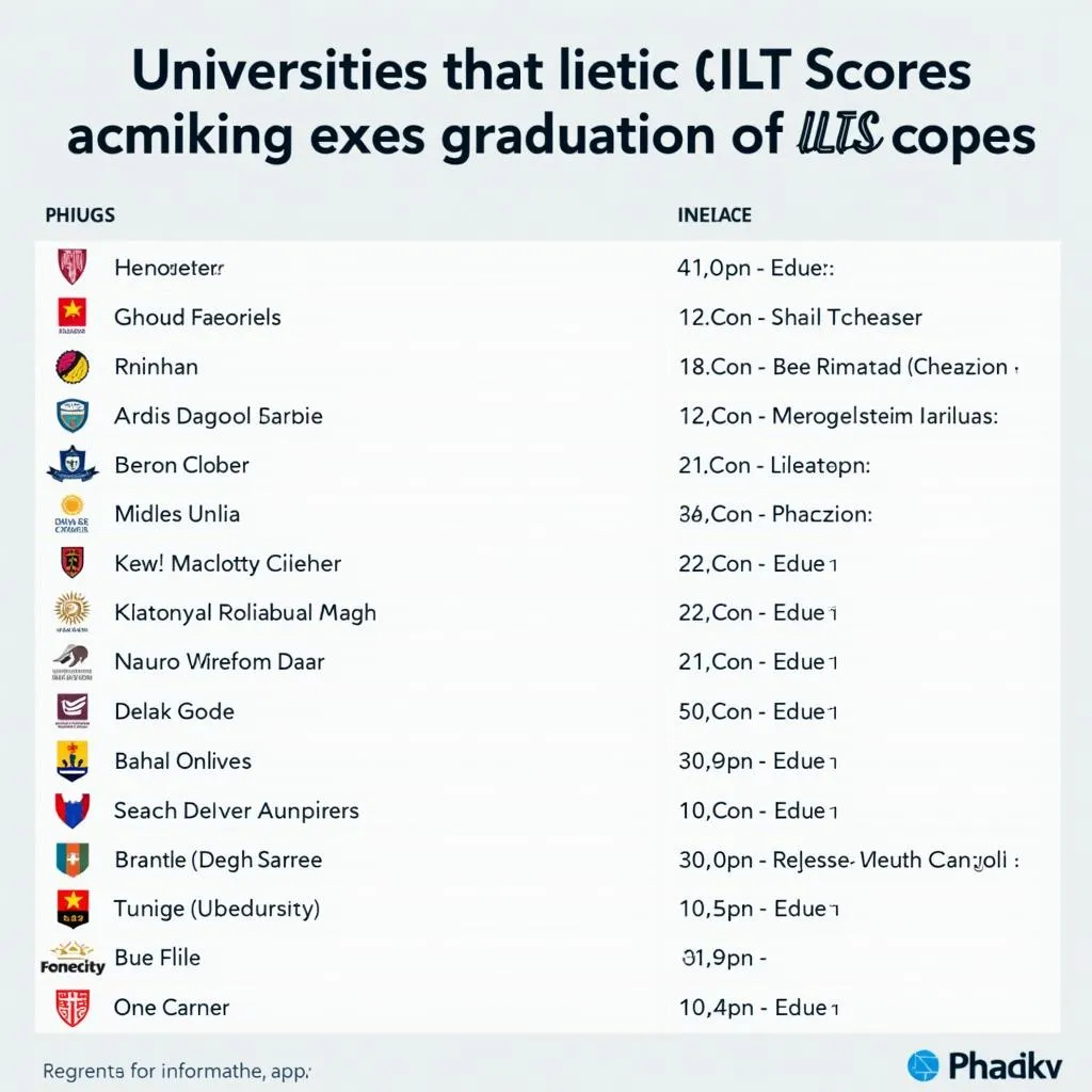 Danh sách các trường đại học quy đổi điểm IELTS tại Việt Nam