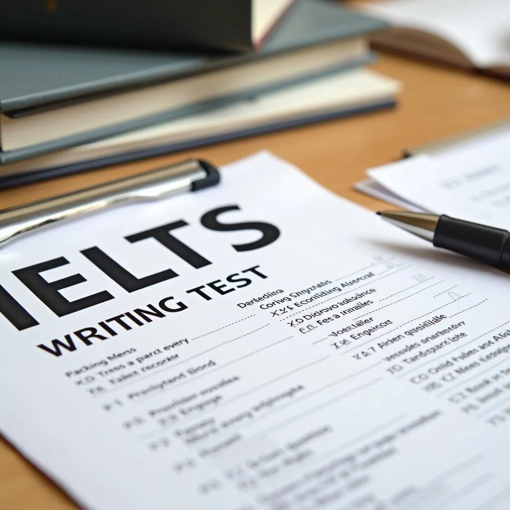 Hình ảnh đề thi IELTS Writing mới nhất