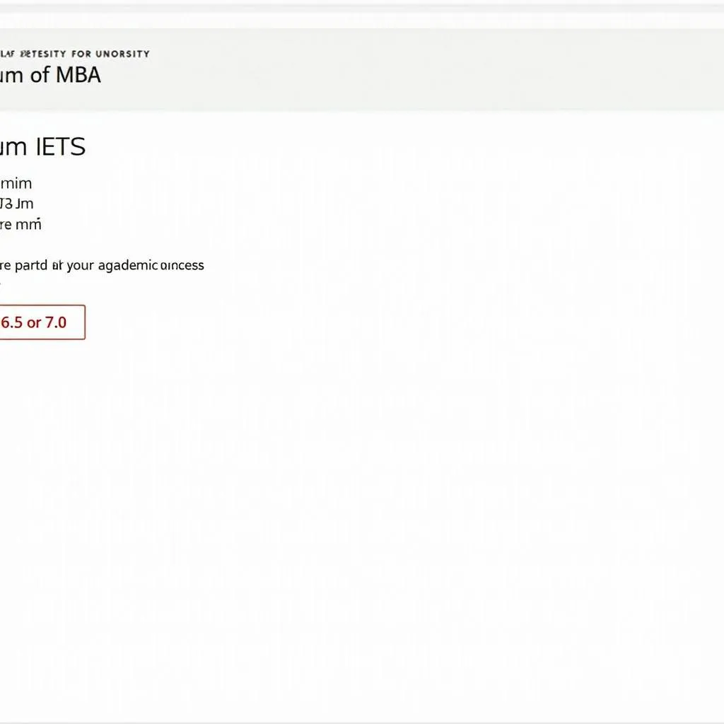 Điểm IELTS để du học MBA