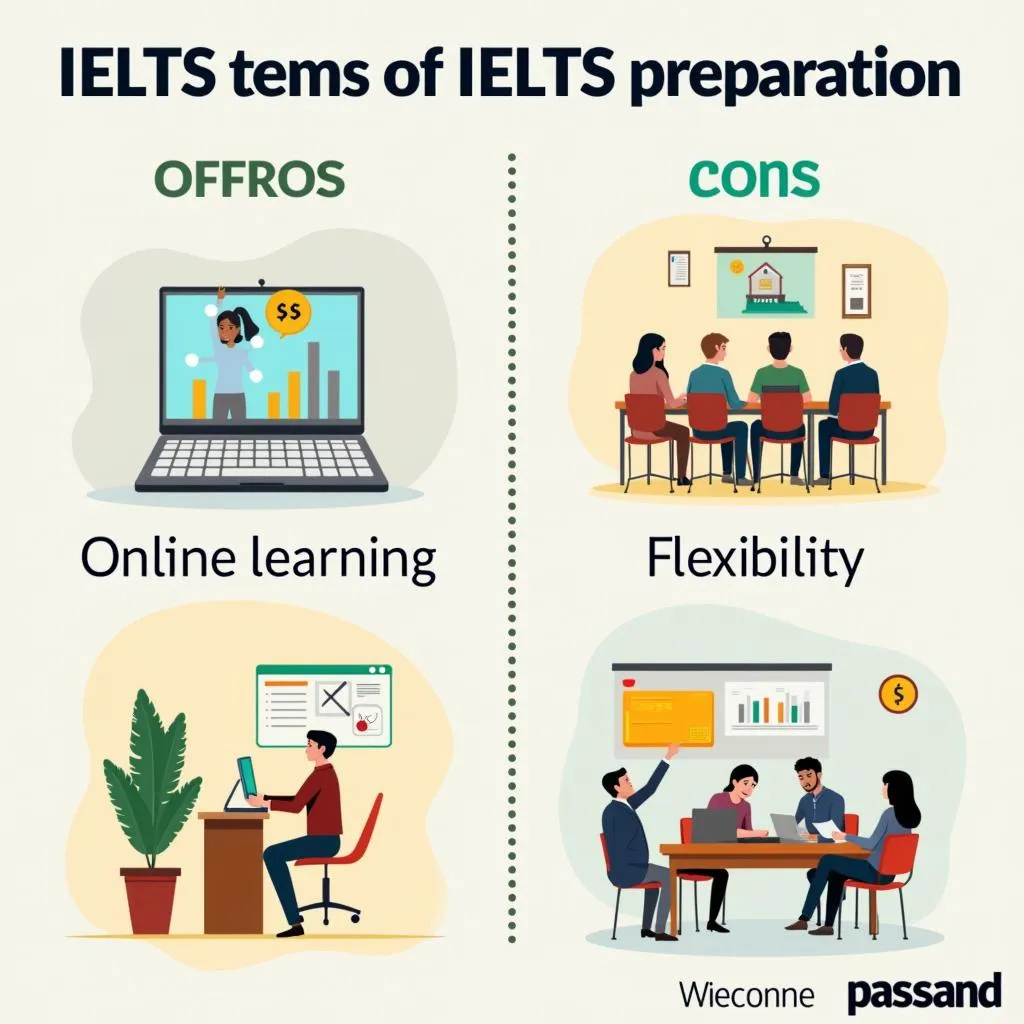 Học IELTS online hay offline?