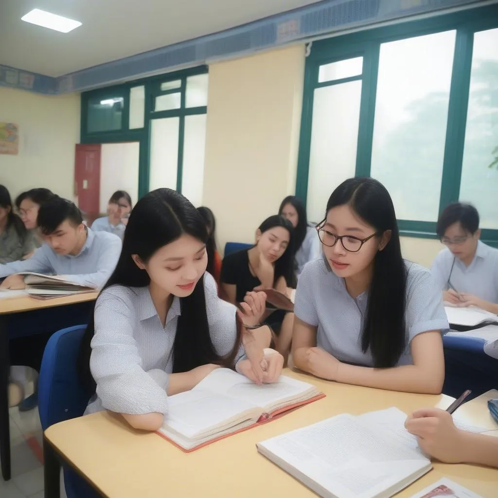 Hình ảnh học ielts reading hiệu quả tại Mỹ Đình