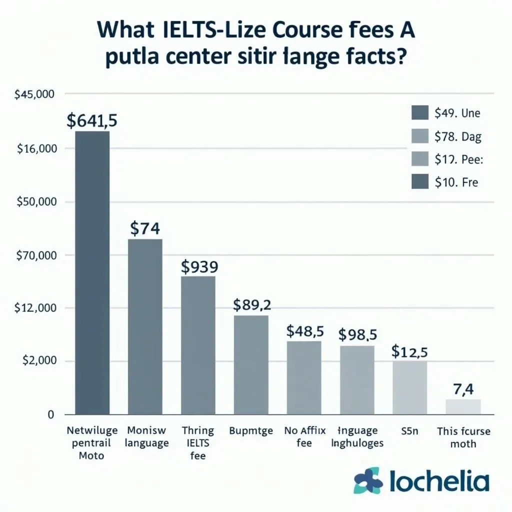 Biểu đồ so sánh học phí IELTS tại các trung tâm ở Hà Nội