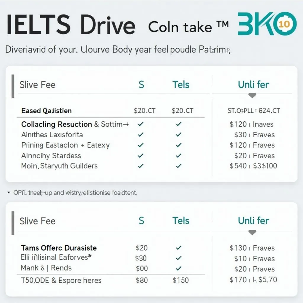 Học phí khóa học IELTS Drive