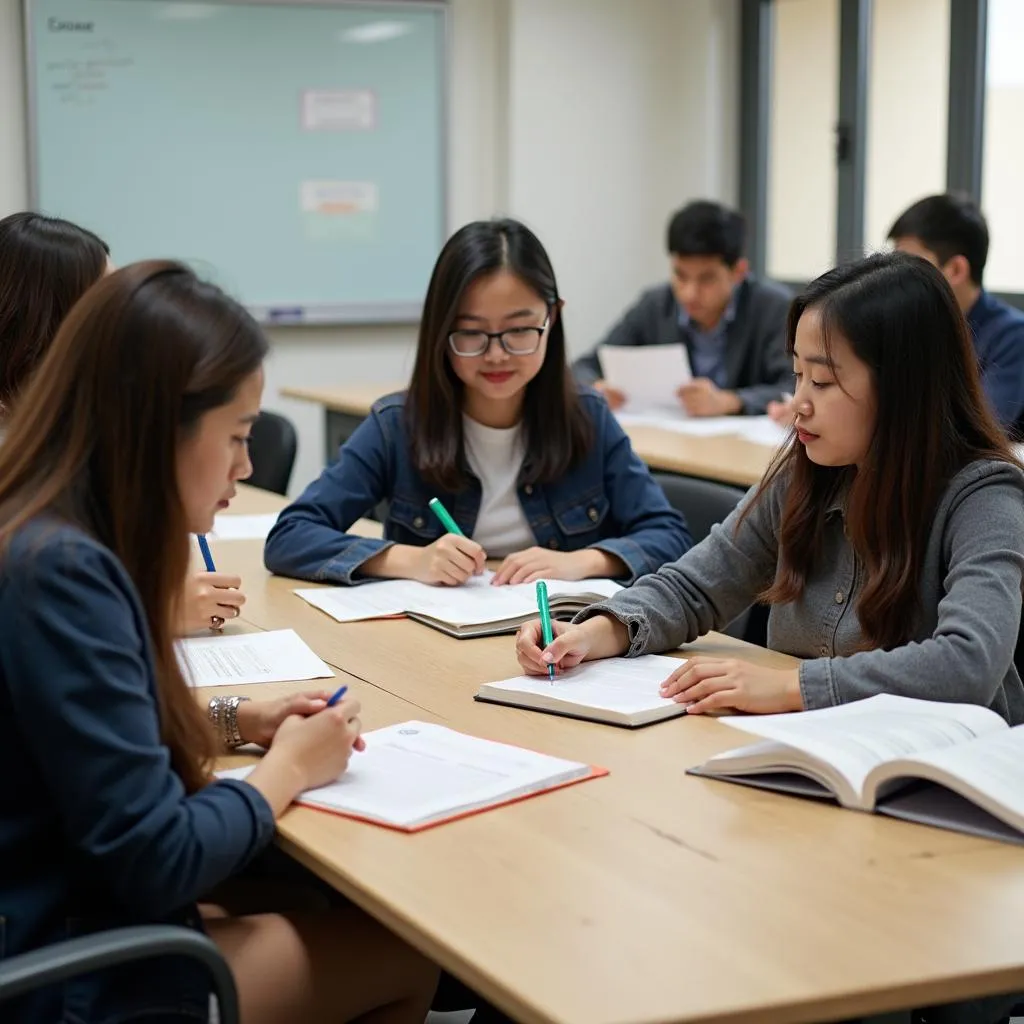 Học sinh ôn luyện IELTS