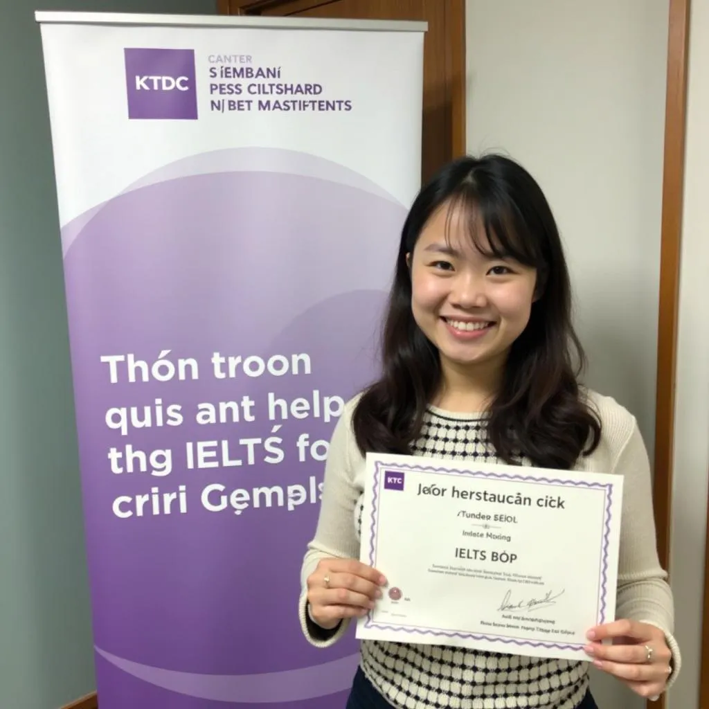 Học viên KTDC nhận chứng chỉ IELTS