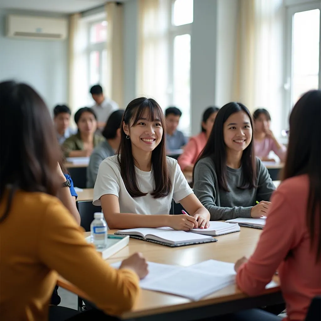 Hình ảnh học viên luyện thi ielts