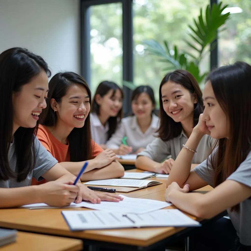 Học viên tham gia khóa học IELTS tại Hà Nội