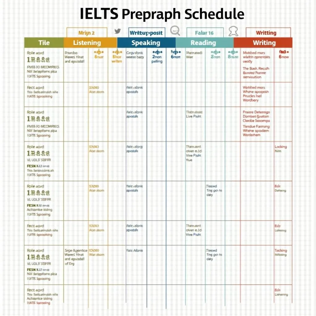 Lịch học IELTS hợp lý