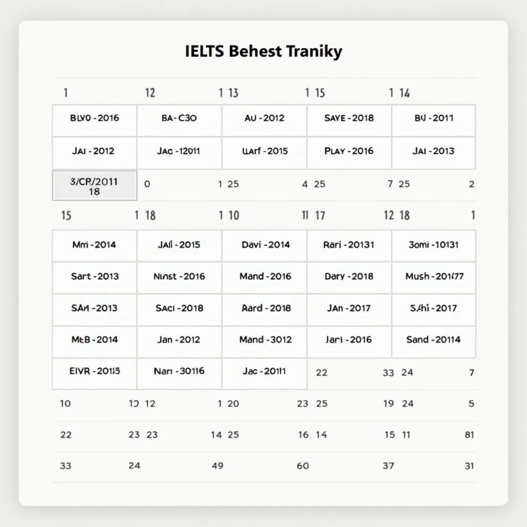 Lịch thi IELTS Biên Hòa