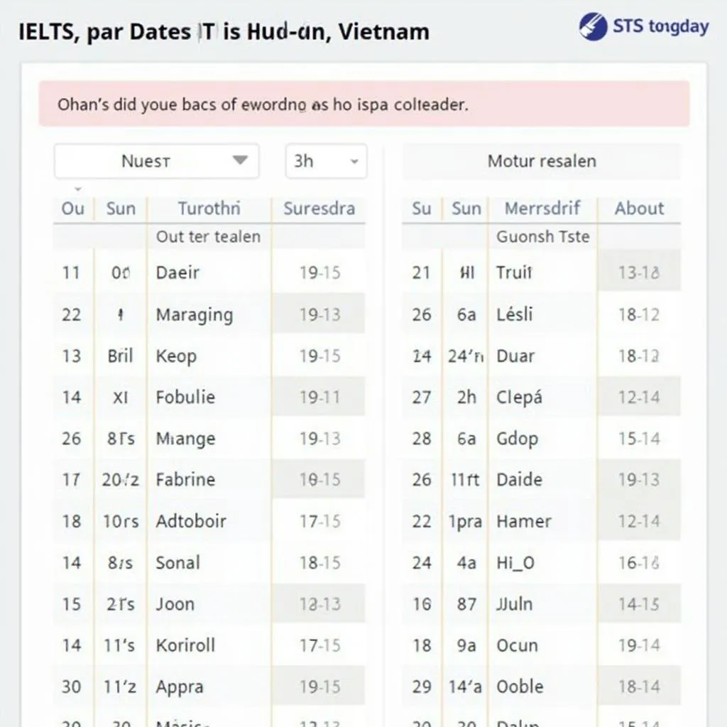 Lịch thi IELTS Hội An