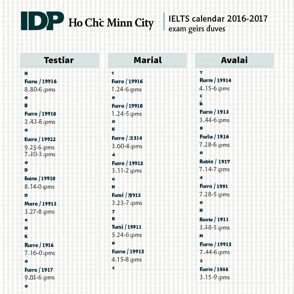 Lịch Thi IELTS 2016-2017 IDP TP HCM: Thông tin chi tiết và Lời khuyên hữu ích