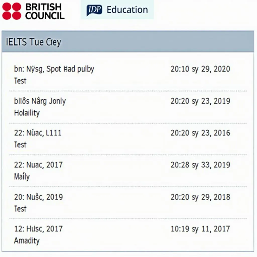 Lịch thi IELTS tại Huế 2017