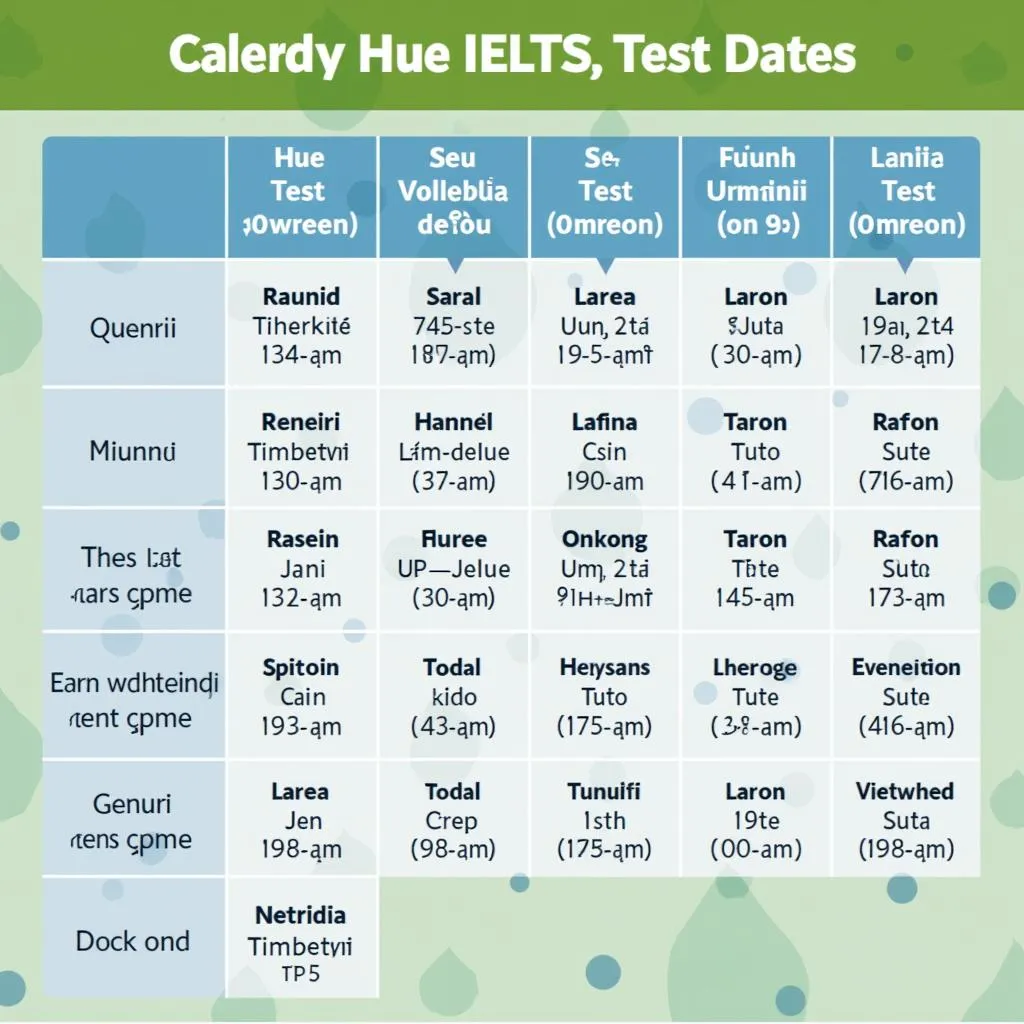 Lịch thi IELTS tại Huế