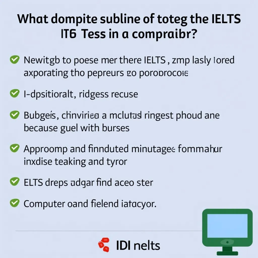 Lợi ích thi IELTS IDP trên máy tính