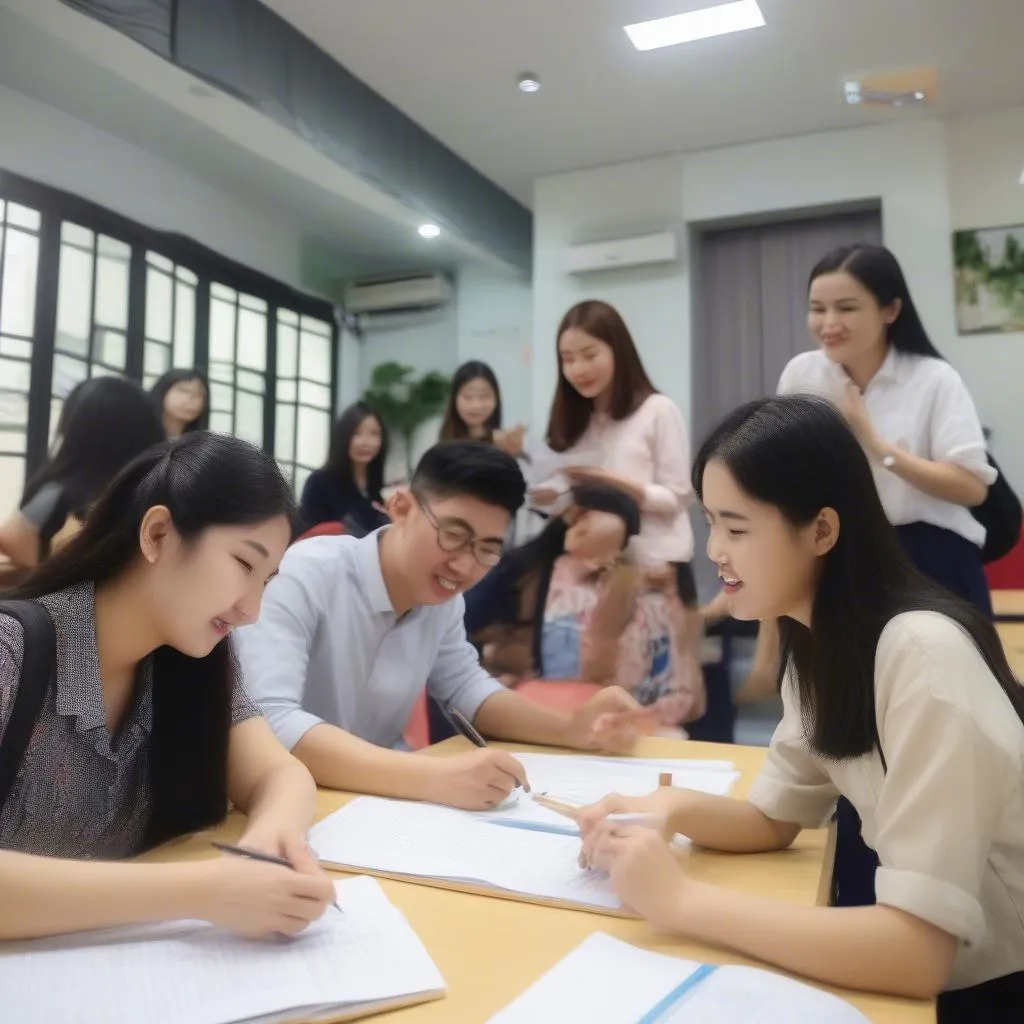 Hình ảnh lớp học luyện thi IELTS tại Luyện Thi IELTS Hà Nội