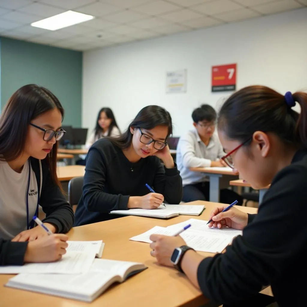 Hình ảnh lớp luyện thi IELTS Writing tại Hà Nội