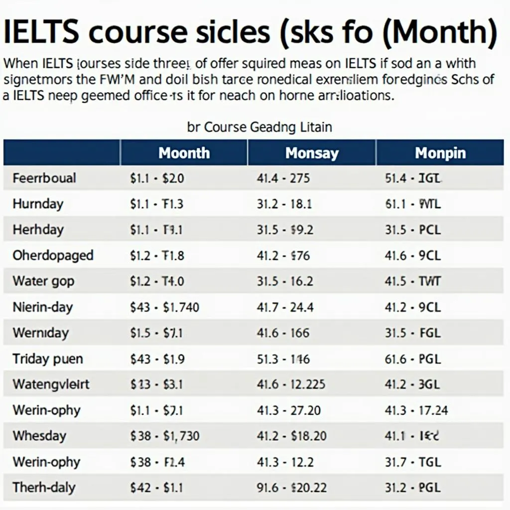 Lịch khai giảng MC IELTS tháng [Tháng]