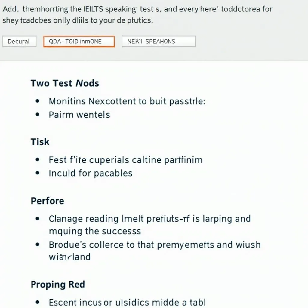 Các phần thi IELTS Speaking