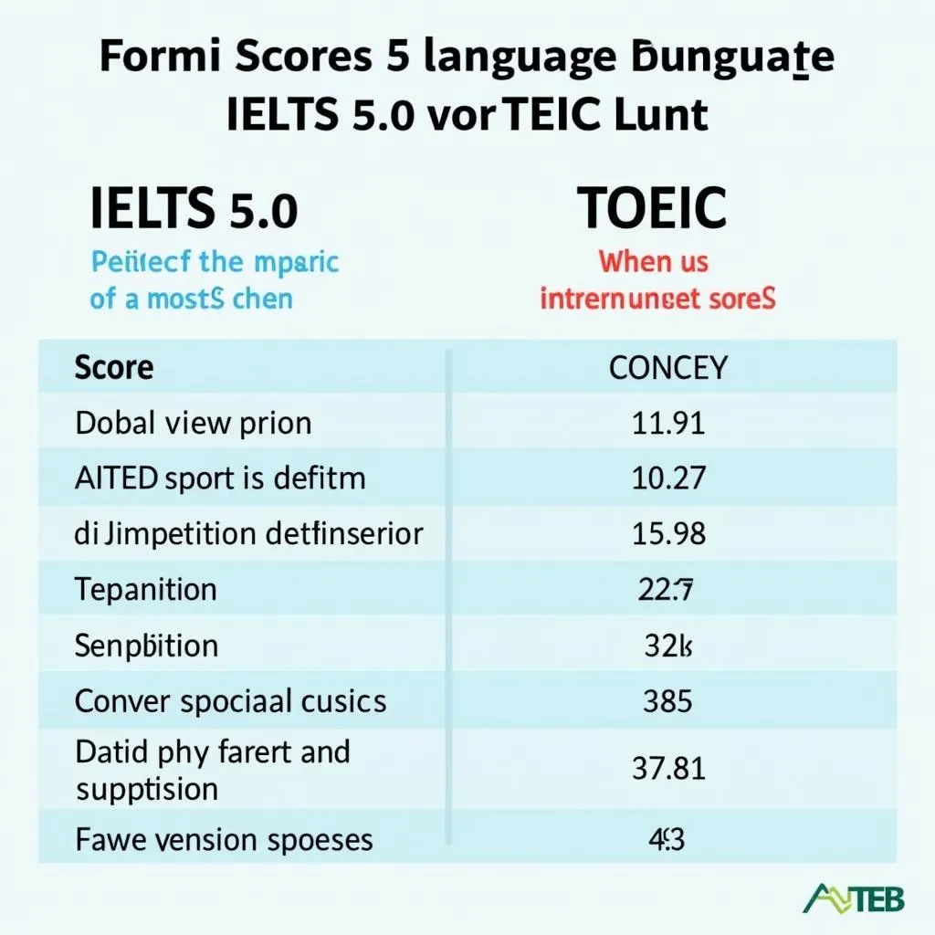 So sánh IELTS 5.0 và TOEIC