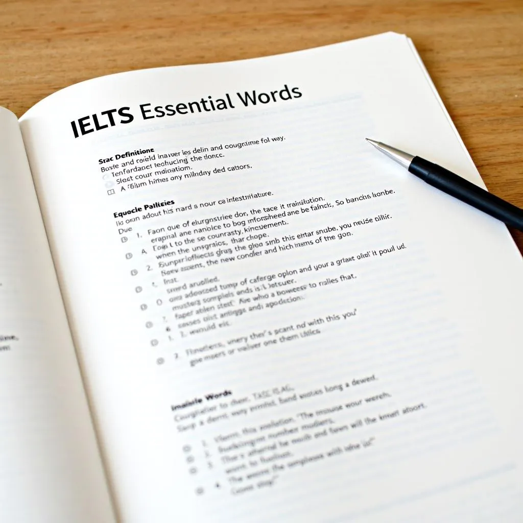 IELTS Essential Words PDF: Chìa khóa vàng cho band điểm IELTS cao chót vót