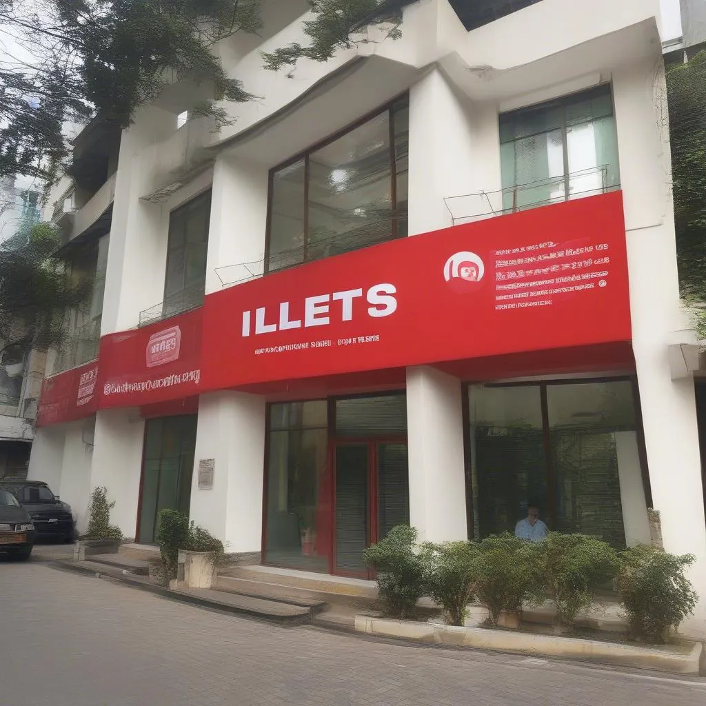 Mặt tiền trung tâm luyện thi ielts hà nội