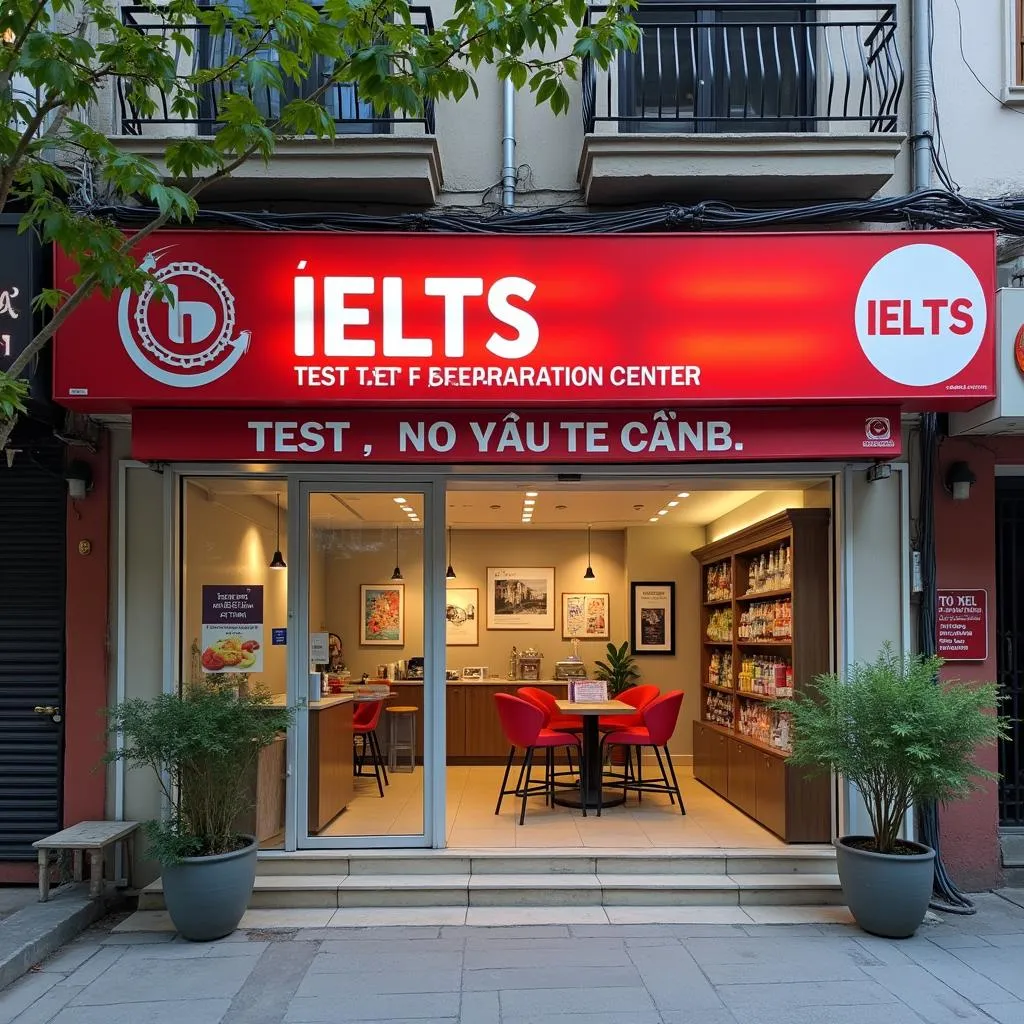 Mặt tiền trung tâm Luyện Thi IELTS Hà Nội tại Cầu Giấy