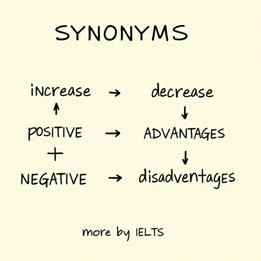 Hình ảnh minh họa về từ đồng nghĩa và trái nghĩa trong IELTS