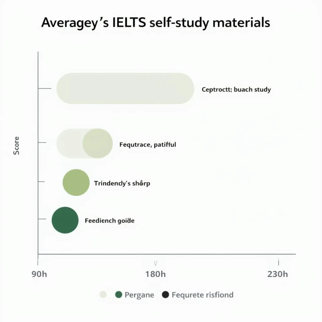 Bảng thống kê số điểm IELTS trung bình của học viên sau khi sử dụng tài liệu tự học IELTS Ngọc Bách