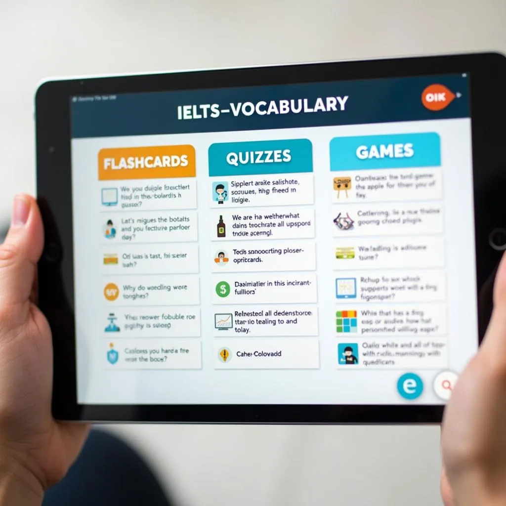 Ứng dụng học từ vựng IELTS trên iPad