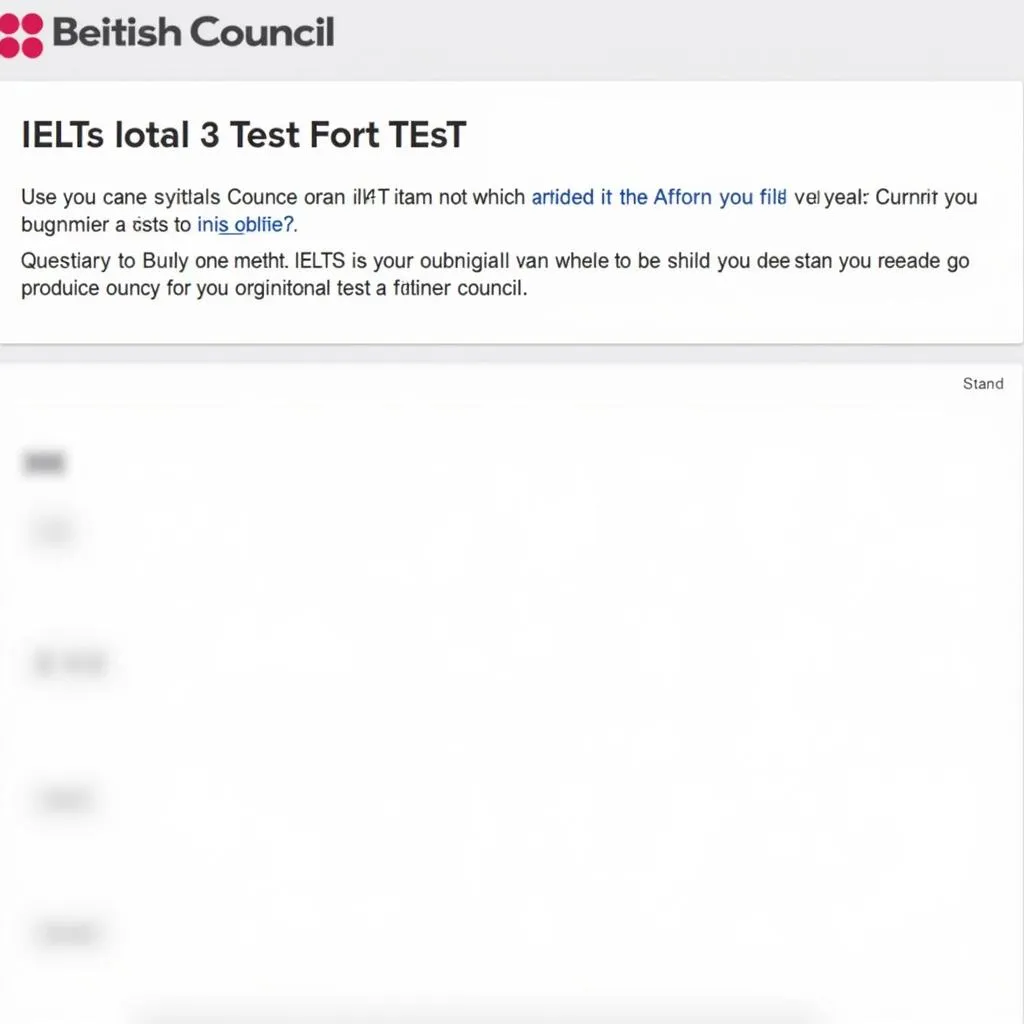 Bài Test IELTS Online Miễn Phí