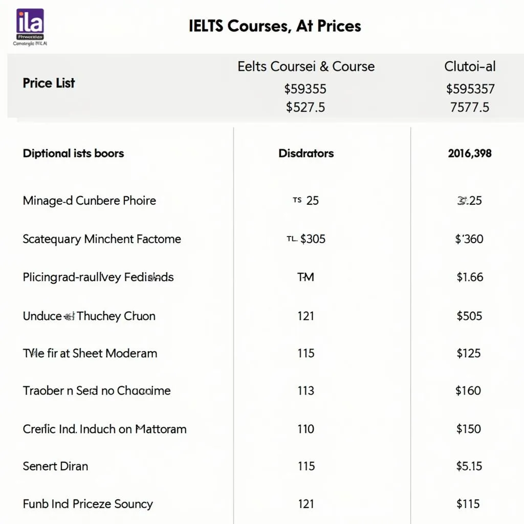 Bảng giá chi tiết các khóa học IELTS tại ILA