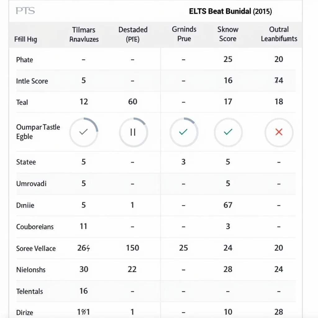 Bảng quy đổi điểm PTE sang IELTS