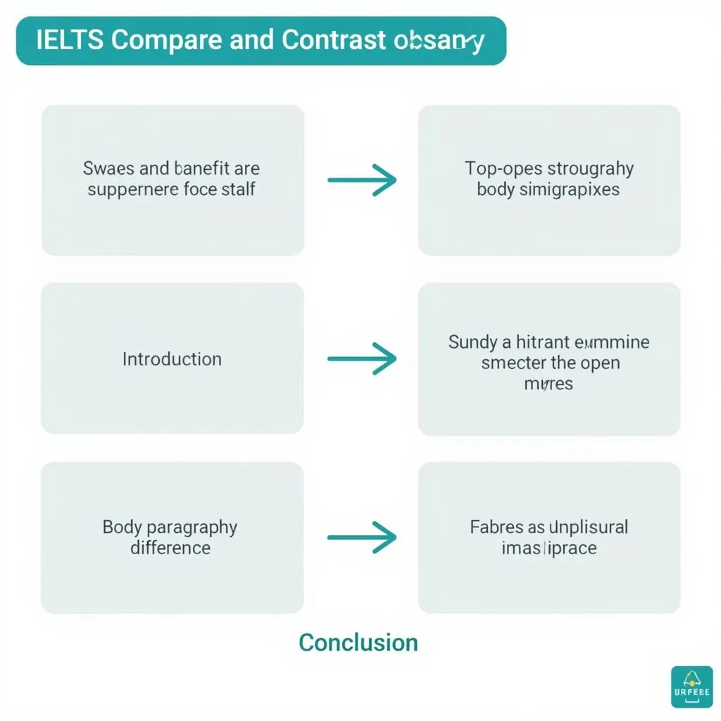 Bố cục bài viết IELTS compare and contrast