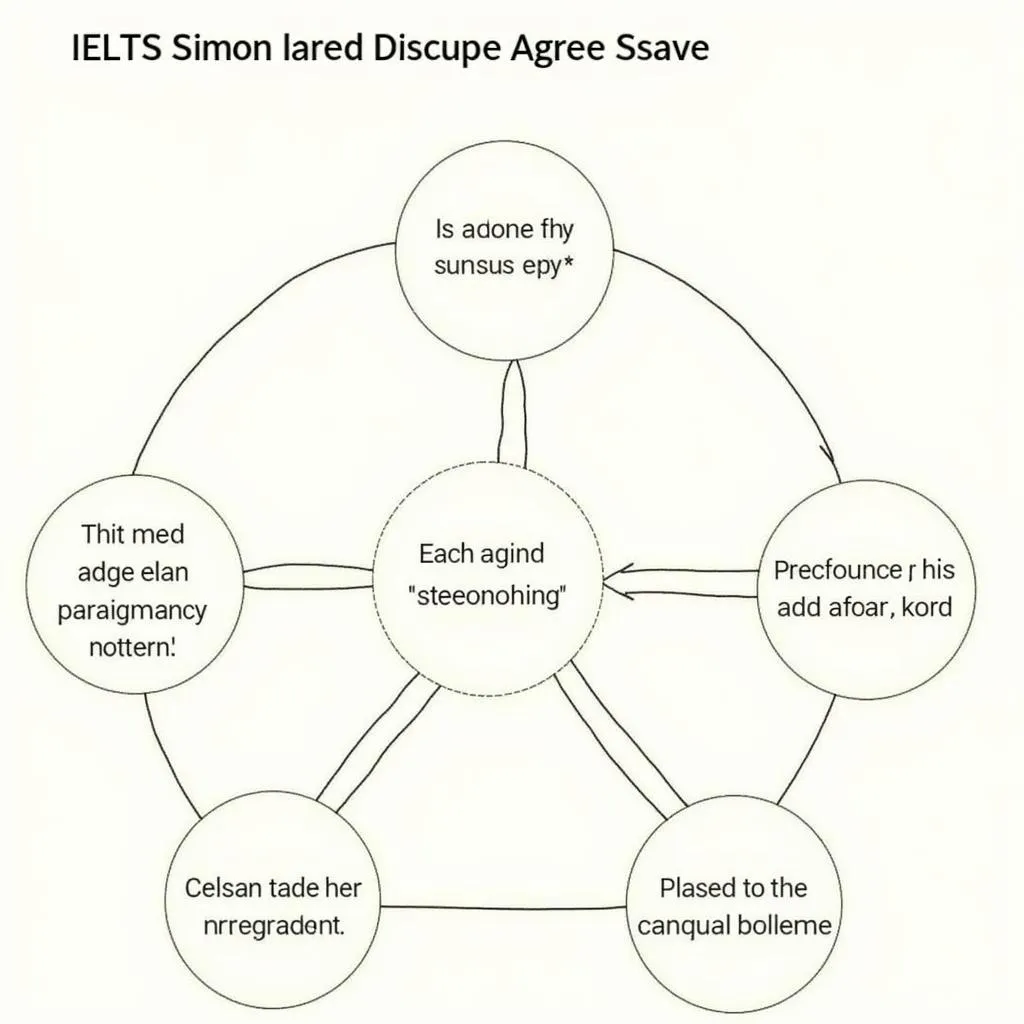 Cấu trúc 5 đoạn IELTS Simon Agree Disagree Essay