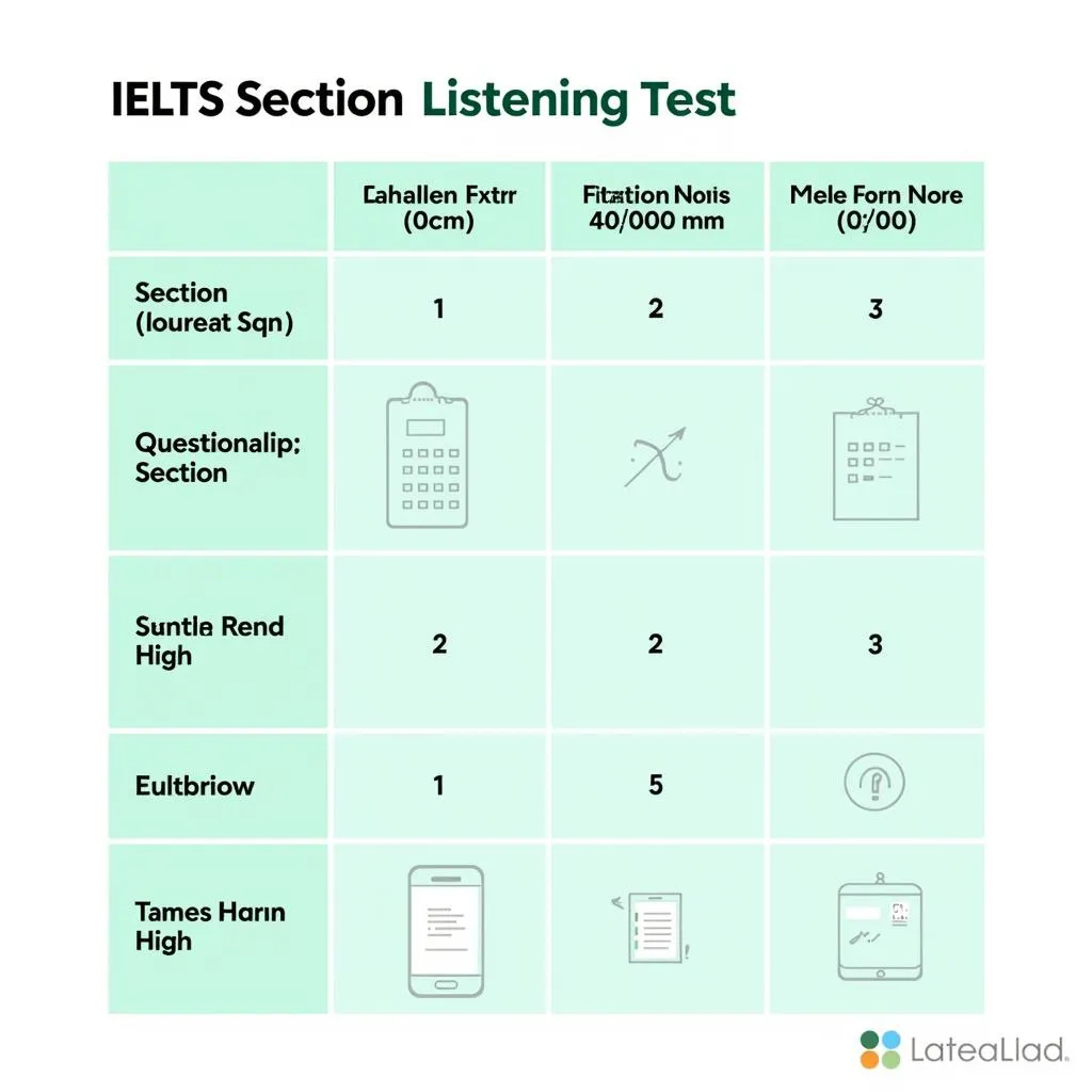 Hình ảnh minh họa format đề thi IELTS Listening