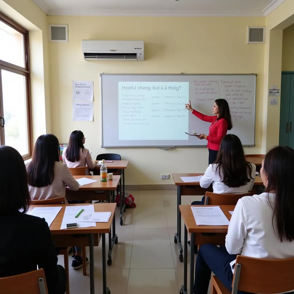 Giáo viên hướng dẫn học viên luyện thi IELTS tại quận Hai Bà Trưng - Hoàng Mai