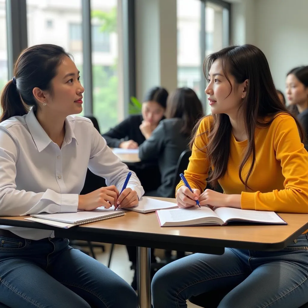 Học viên luyện thi IELTS tại Hà Nội