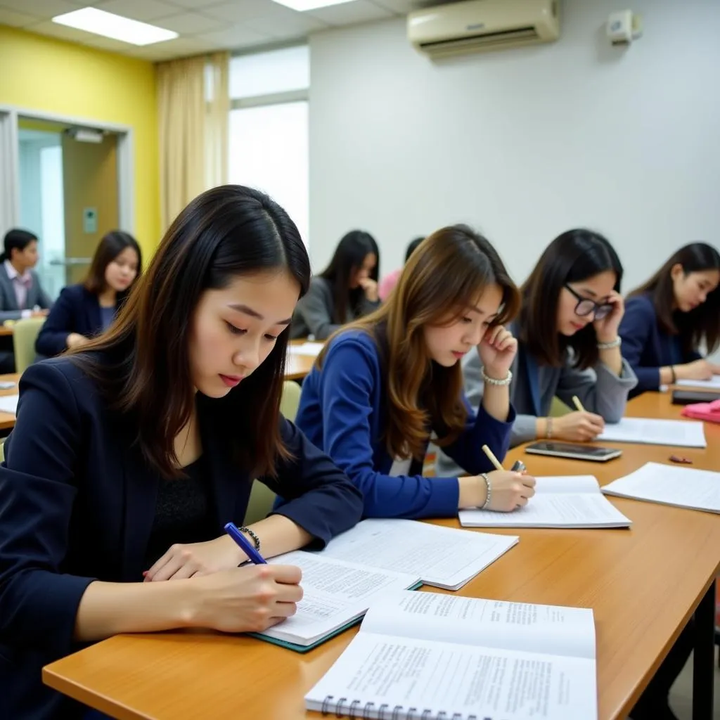 Học Viên Luyện Thi IELTS Tại Trung Tâm Hà Nội