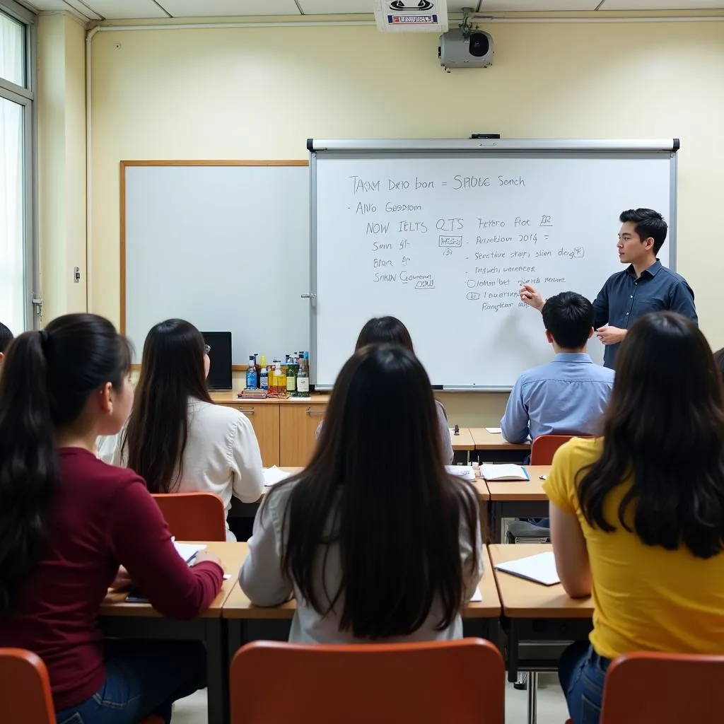 Học viên tham gia khóa luyện thi IELTS tại Hà Nội