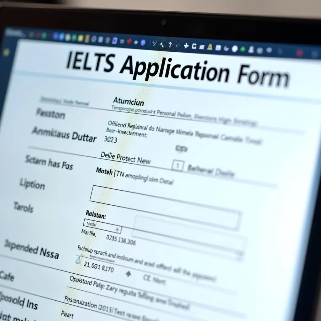 Mẫu đơn đăng ký thi IELTS