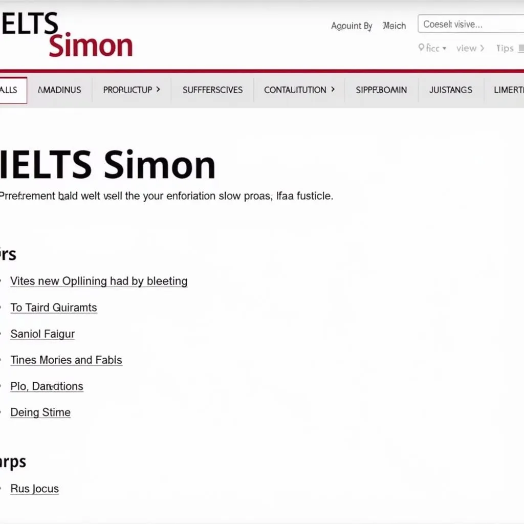 Website IELTS Simon