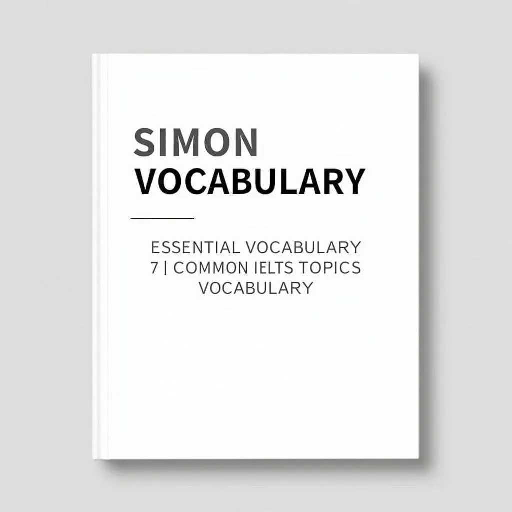 Bìa cuốn sách IELTS Simon Vocabulary PDF